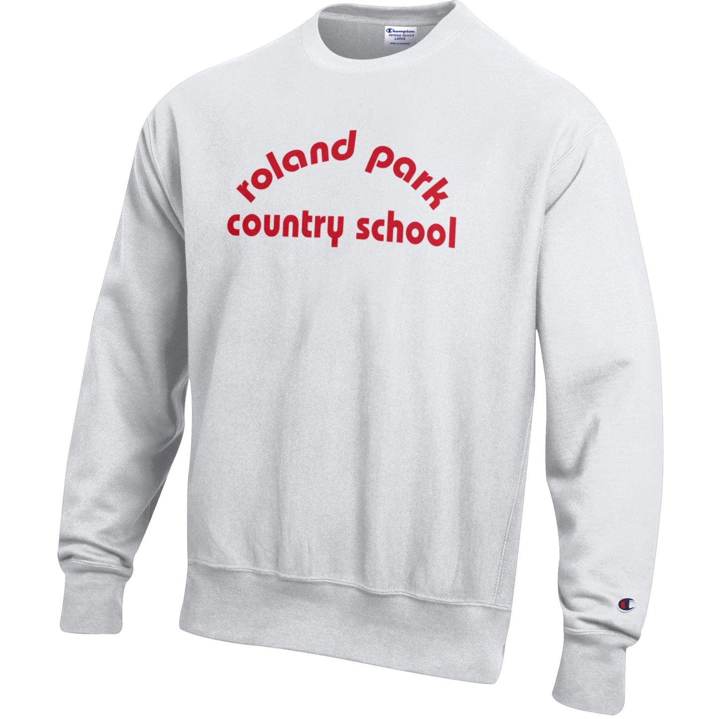 Champion White Sweatshirt w/ Retro Logo