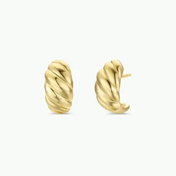 Mini Gold Swirl Hoop