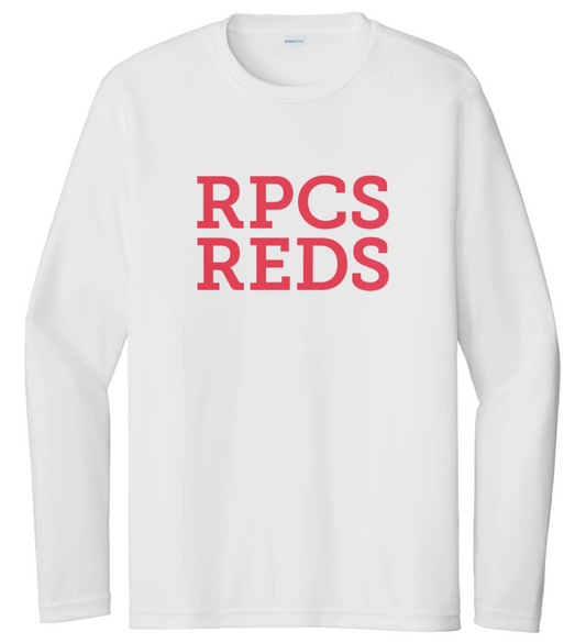 Long Sleeve RPCS Gym Shirt in White