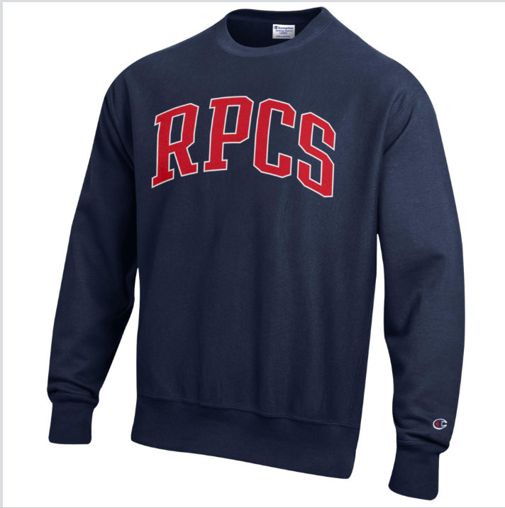 Navy Reverse Weave Sweatshirt