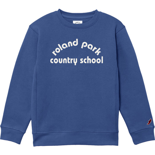 Youth Royal Blue Embroidered Sweatshirt