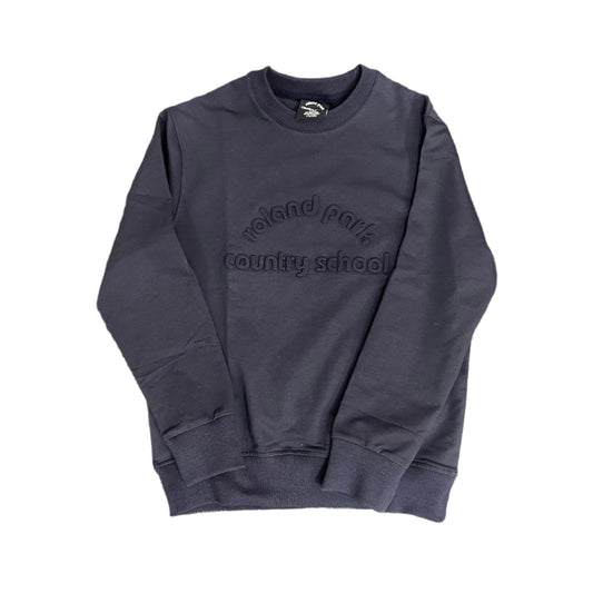 Youth Navy Bubble Letter Sweatshirt