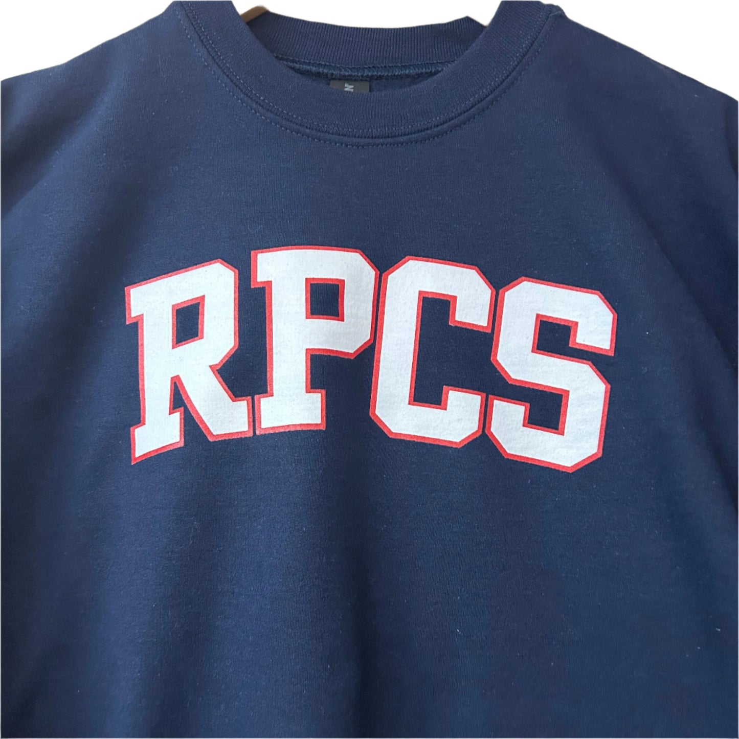 Youth Navy with Red Outline Sweatshirt